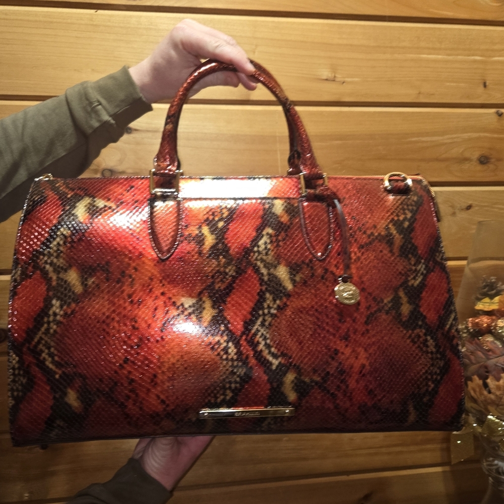 Brahmin Anywhere RARE Weekender Crimson Rosebay NWT - Picture 13 of 14